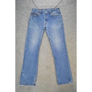 VTG Levi's 501 Jeans Mens 32x33 Denim Button Fly Straight Leg Classic 00501-0115